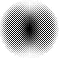 Halftone, circles size circles gradations dot pop art pattern vector