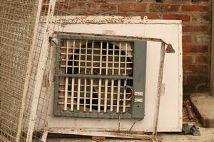 open cooler on the roof of the house photo