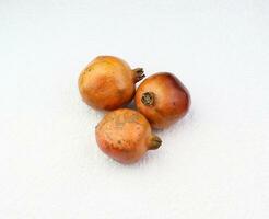 pomegranate in the white background photo