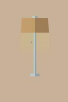 lamp flat design isolated background vector