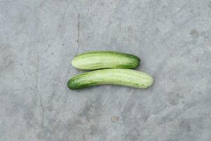 cucumbers on the floor photo