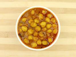 Indian dish masala chole photo