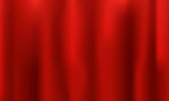 Red gradient realistic curtain background vector