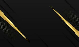 abstract ,odern luxury background with gold shiny arrow line overlapping design vector