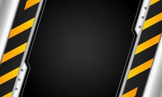 contruction warning sign background with copy space area vector