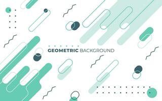 Abstract modern geometric memphis background vector