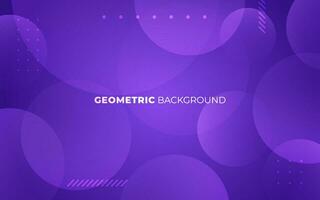 Abstract modern purple circle gradient geometric shape background vector