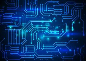 Circuit technology background with hi-tech digital vector