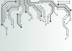 Circuit technology background with hi-tech digital vector