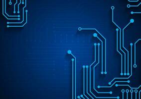 Circuit technology background with hi-tech digital vector