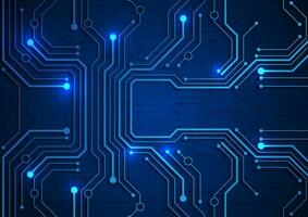 Circuit technology background with hi-tech digital vector