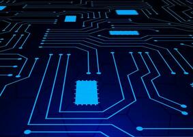 Circuit technology background with hi-tech digital vector