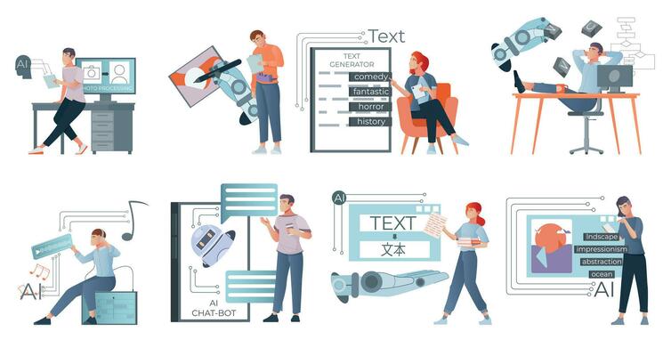 AI Generated Compositions Set