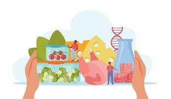 Artificial Meat Vegetarian Composition vector