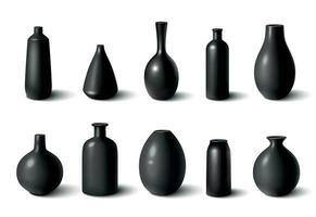 Porcelain Vases Set vector