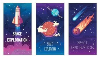 Space Exploration Posters vector