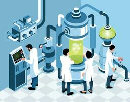 biotecnología isométrica antecedentes vector