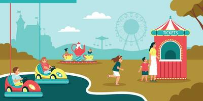 Amusement Park Illustration vector