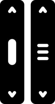 sólido icono para Desplazarse vector
