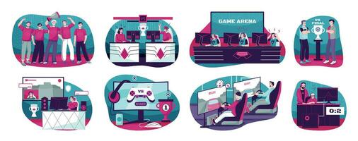 Cybersport And Games Icons Set vector