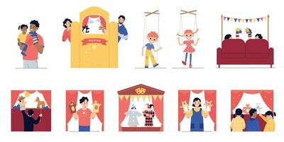 Puppets show Vectors & Illustrations for Free Download