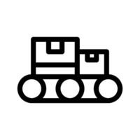 Conveyor Icon Vector Symbol Design Illustration