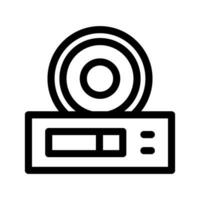 Dvd Player Icon Vector Symbol Design Illustration