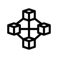 Blockchain Icon Vector Symbol Design Illustration