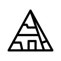 Pyramid Icon Vector Symbol Design Illustration