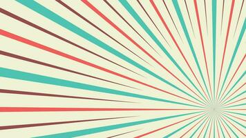Vector Sunburst Background with colorful rays