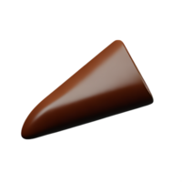 Chocolat éclaboussure 3d le rendu icône illustration png