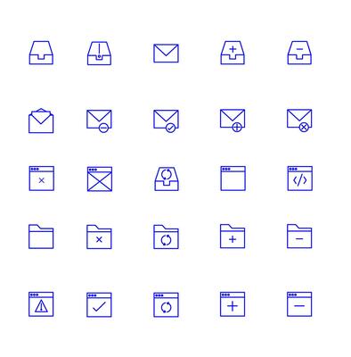 Folder Icon Set Vector Art, Icons, and Graphics for Free Download