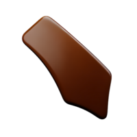 chocola plons 3d renderen icoon illustratie png