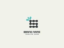 business letter branding logo design vector