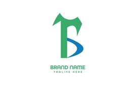 business letter branding logo design vector