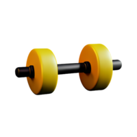 dumbbell  3d rendering icon illustration png