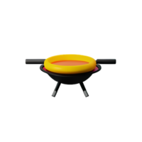 grill 3d rendering icon illustration png