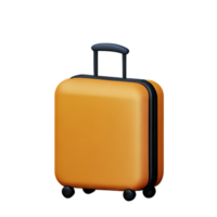 maleta 3d representación icono ilustración png