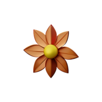 jazmín flor 3d representación icono ilustración png