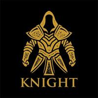 Knight logo design inspiration, Design element for logo, poster, card, banner, emblem, t shirt. Vector illustration