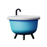 bathroom 3d rendering icon illustration png