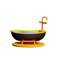 Badezimmer 3d Rendern Symbol Illustration png