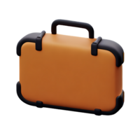 suitcase 3d rendering icon illustration png