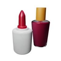 nail polish 3d rendering icon illustration png