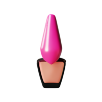 nail polish 3d rendering icon illustration png