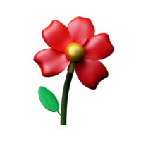 jazmín flor 3d representación icono ilustración png