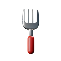 tenedor 3d representación icono ilustración png