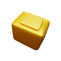 Butter 3d Rendern Symbol Illustration png