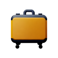 suitcase 3d rendering icon illustration png