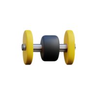 dumbbell  3d rendering icon illustration png